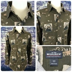Woolrich Mens Long Sleeve Bear Shirt Size Large